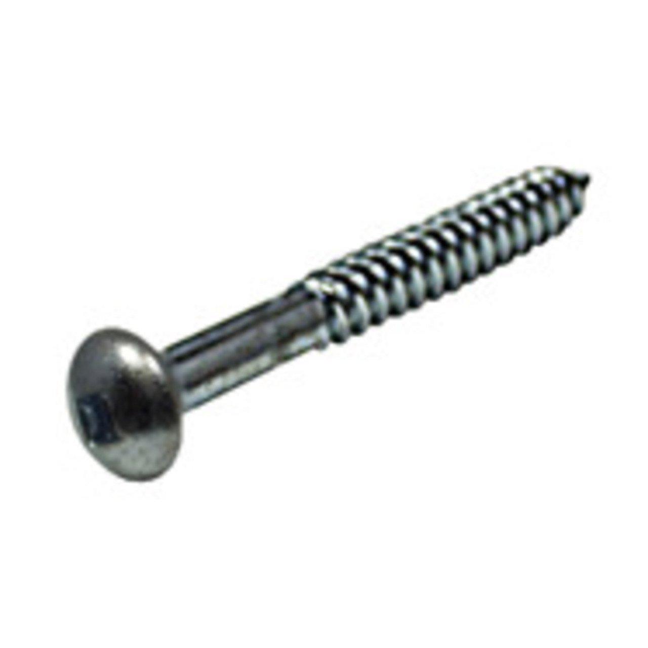 8X3/4 RD SOC WOOD SCREW ZC (100)