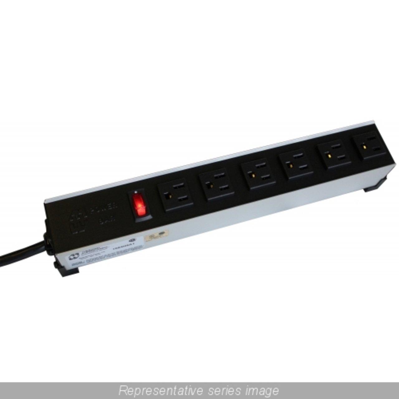 1584H6A1 HD POWER BAR 15A 6 OUTLETS BLK