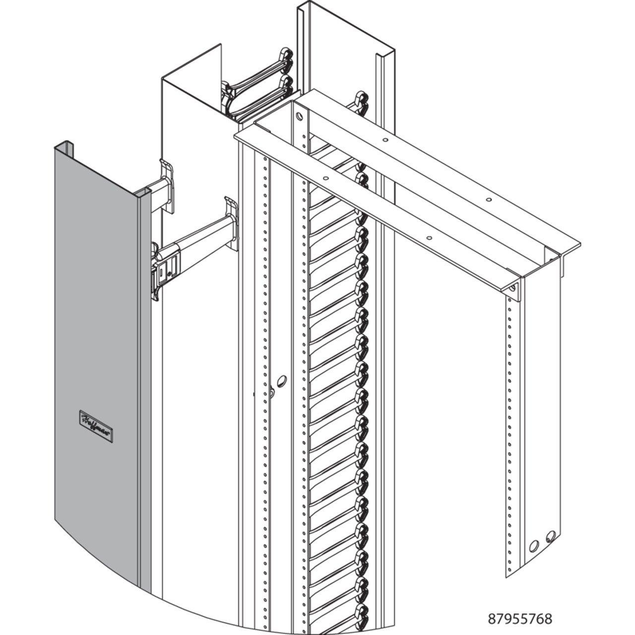 NVENT HOFFMAN EC3C7 | EC3C7 VERT CBL MGR REAR CVR 3