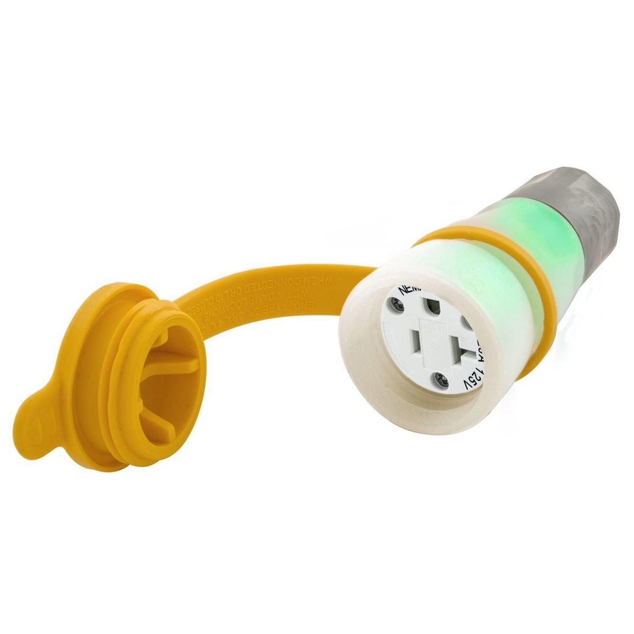 520LC CONN, 20A 125V, 5-20R, ILLUMINATED