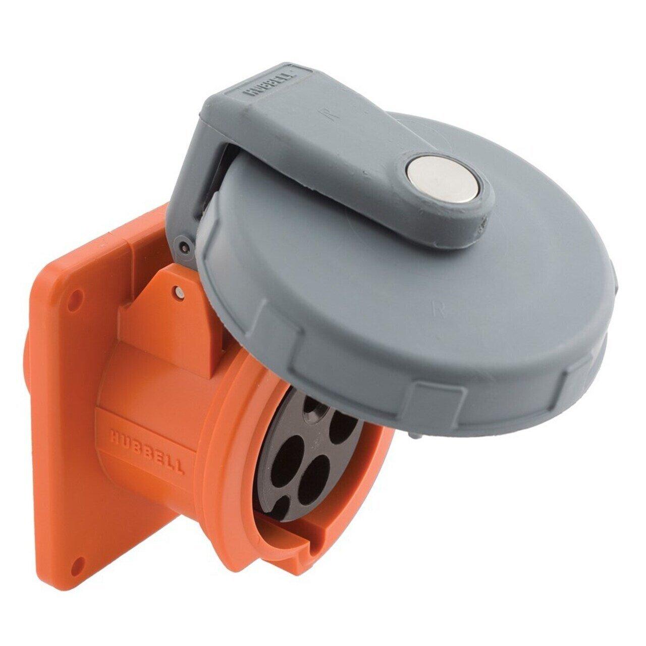 HUBBELL HBL4100R12W | HBL4100R12W HUB PS, IEC, RECP, 3P4W, 100 | Pin ...