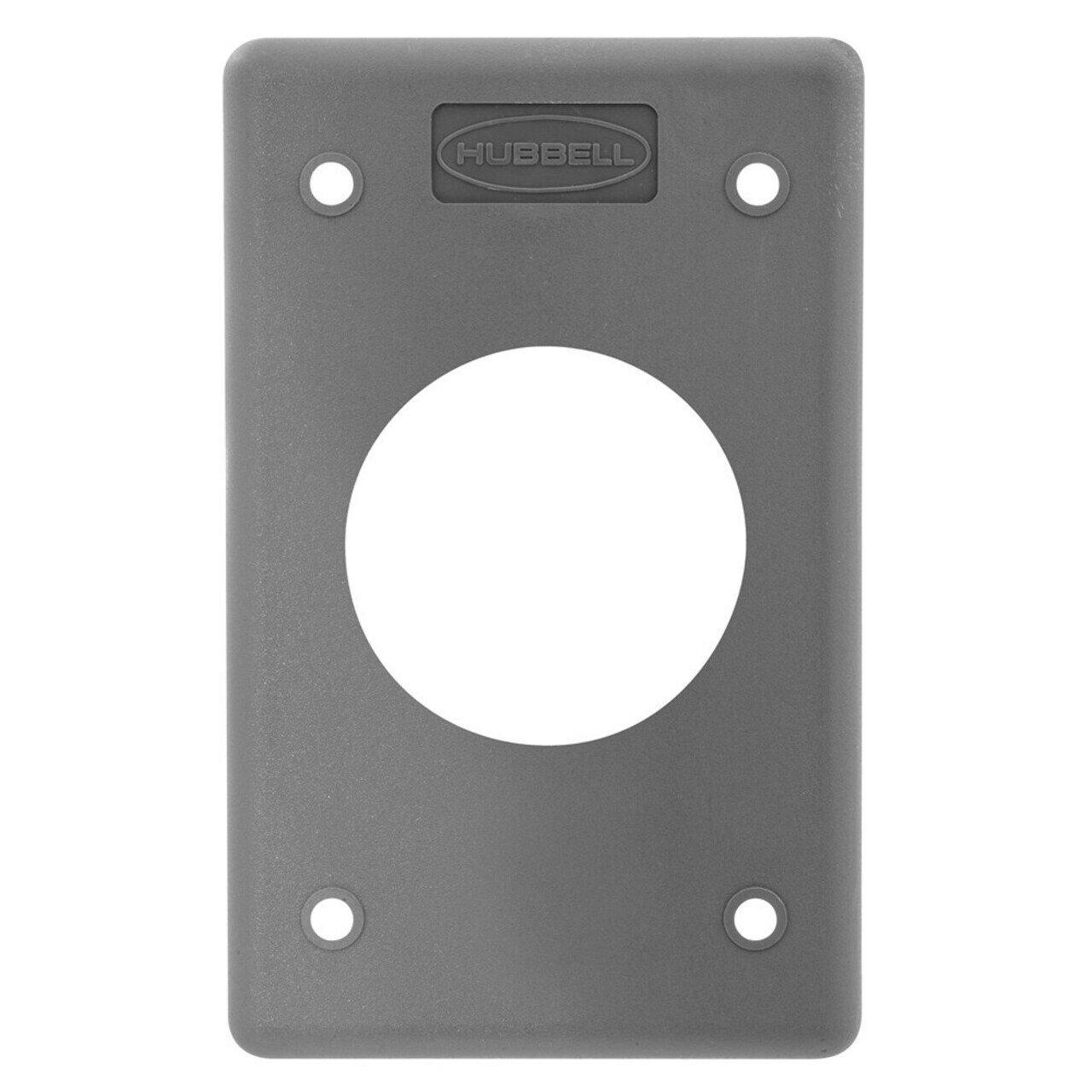 HUBBELL HBLP720FS | HBLP720FS W/P PLATE SINGLE RECPT. 1.56 | Temporary ...