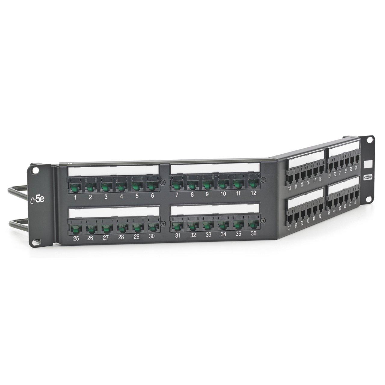 HP5E48A P-PANEL CAT5E 48 PORT UNI ANG