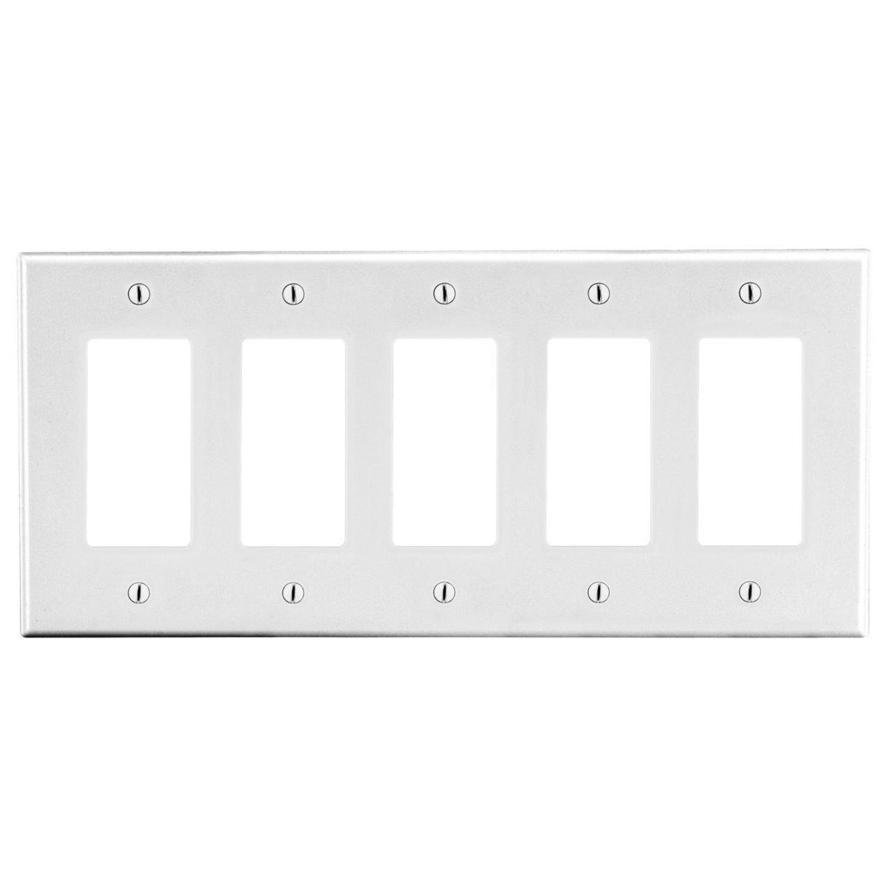 P265W WALLPLT 5-G 5 RECT WH
