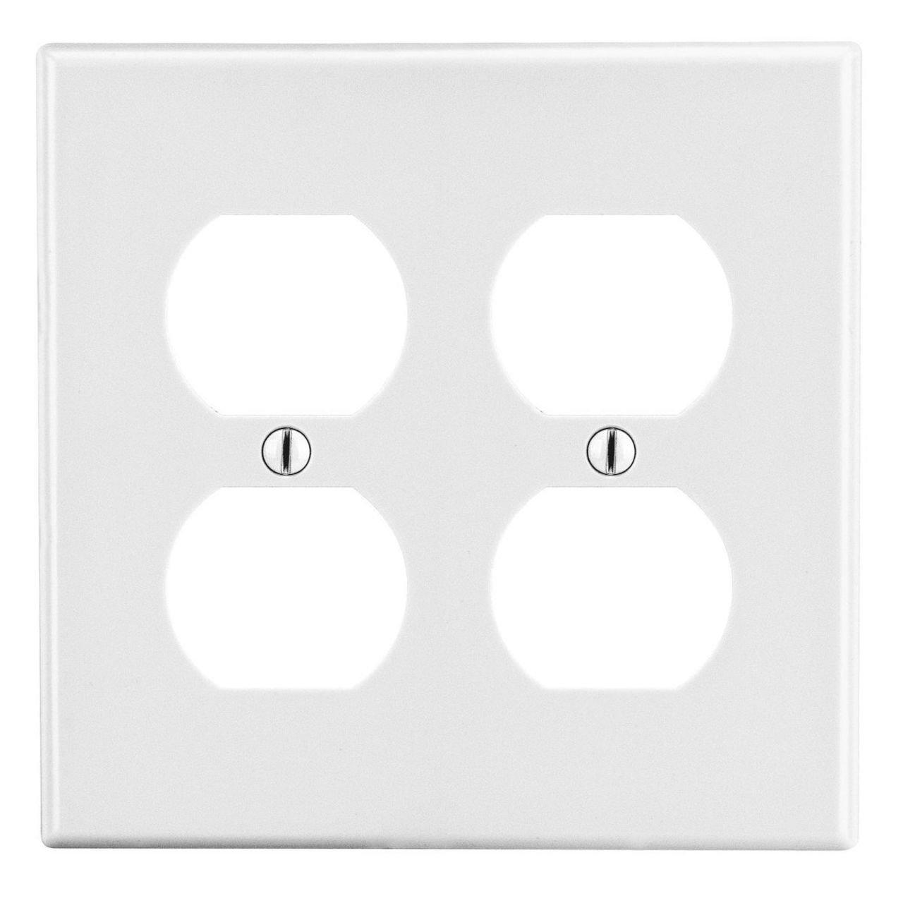 P82W WALLPLT 2-G 2 DUP WH