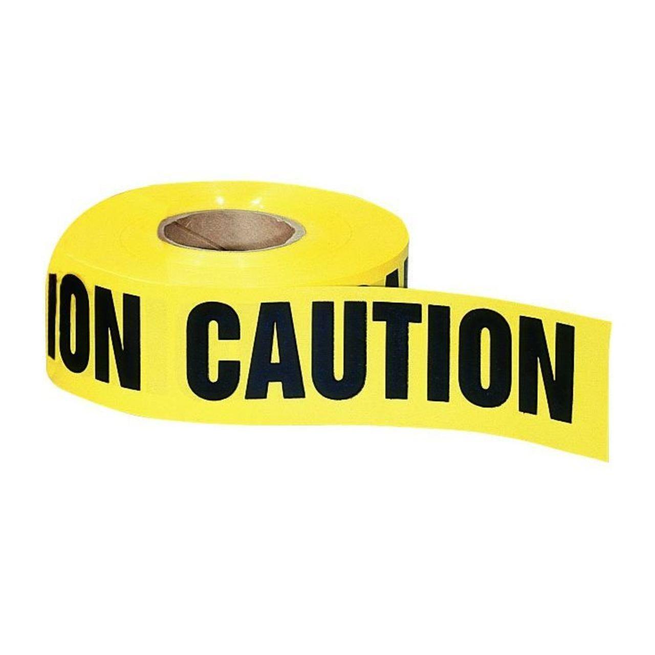 42-001 CAUTION TAPE(YELLOW 3"X1000')