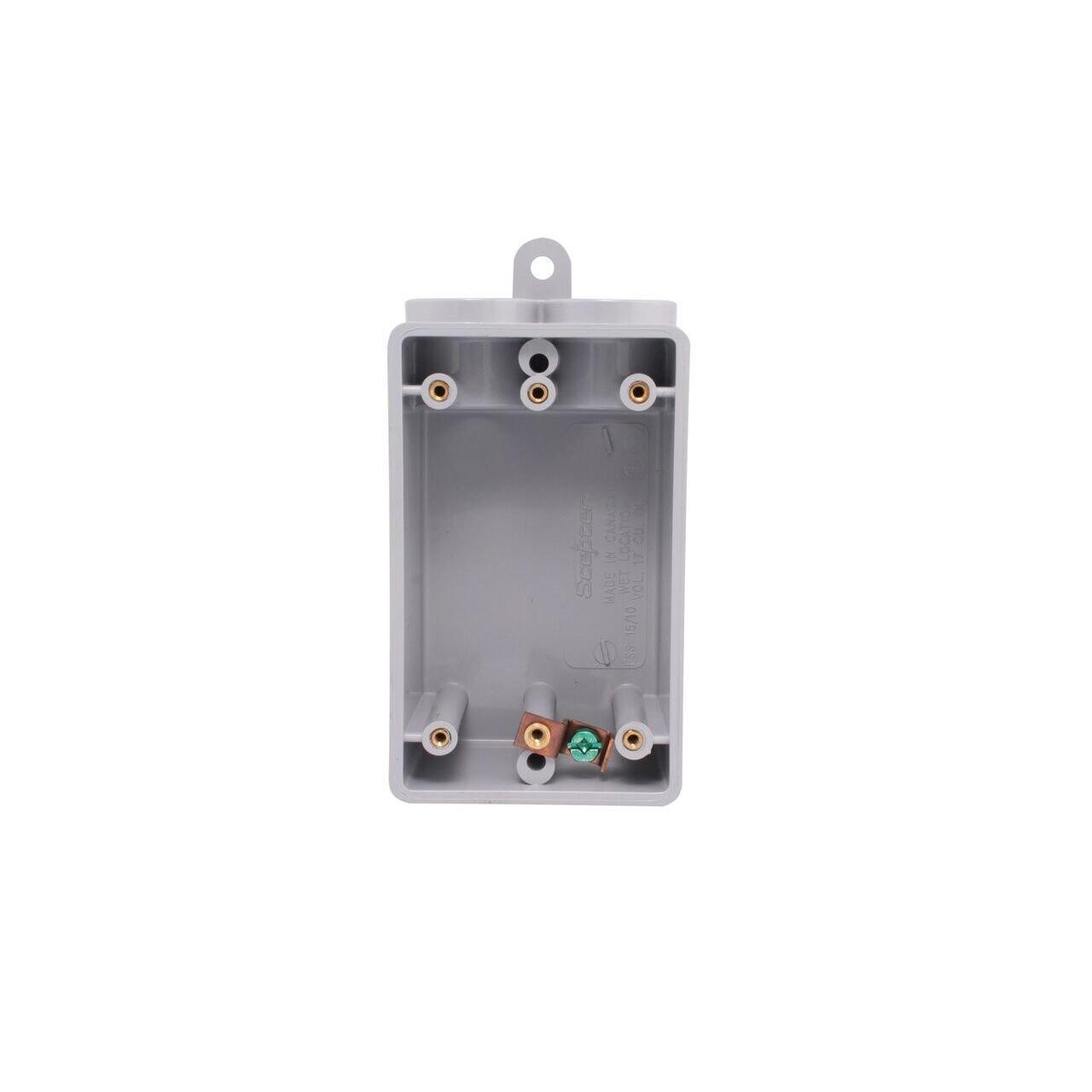 FSC10 077607 1/2 PVC FSC SGL GANG BOX