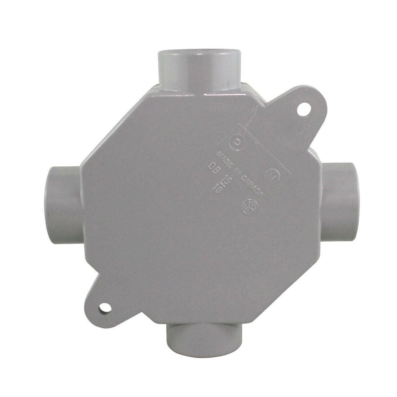 OB15/10 077983 4X1-1/2 PVC OCTAGON BOX
