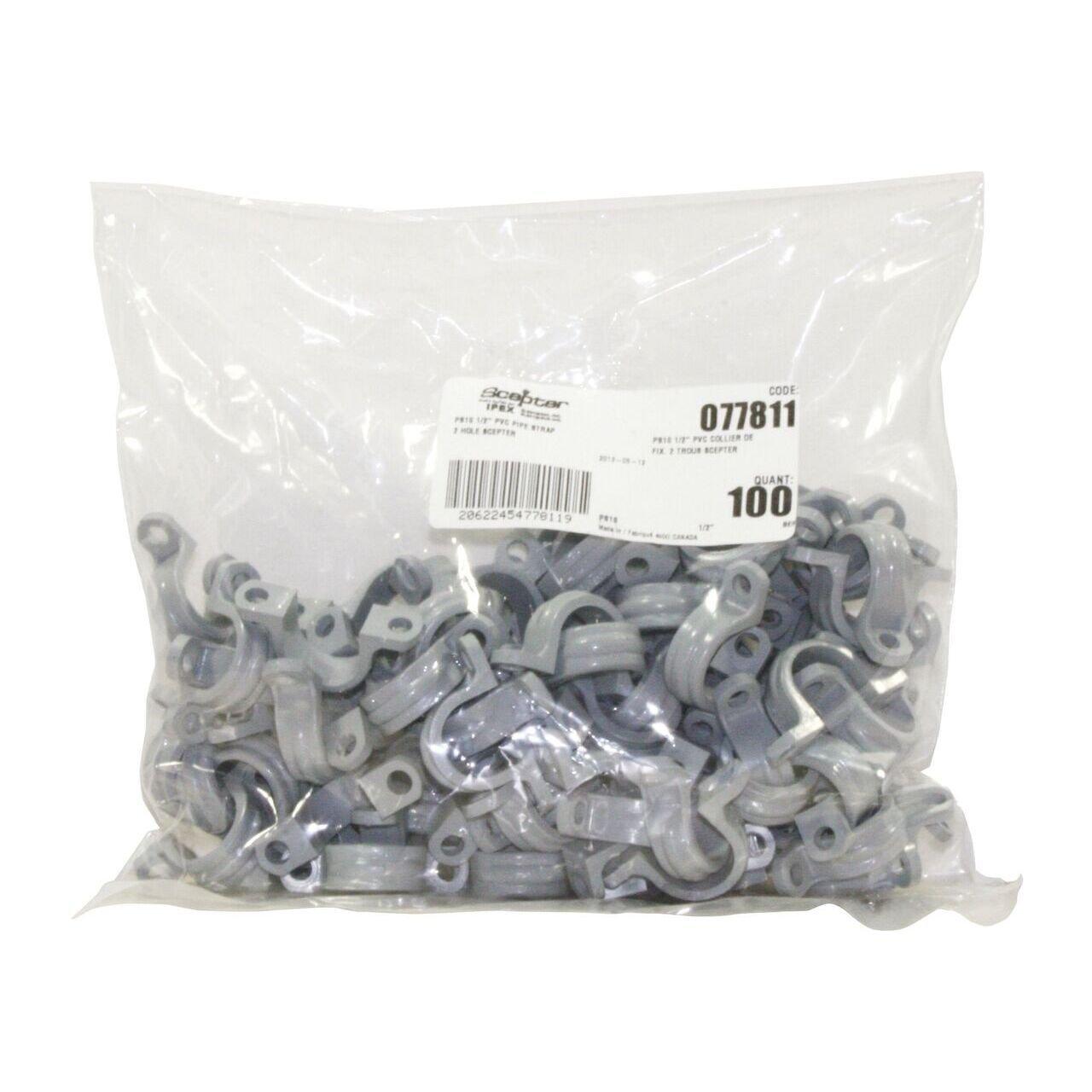 PS10 077811 1/2 2-HOLE PIPE STRAP