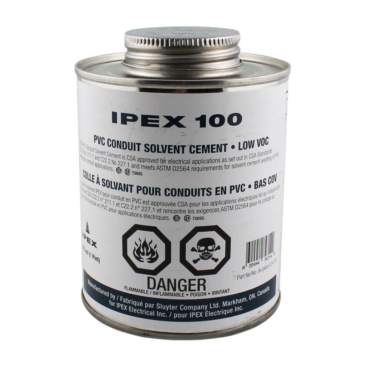 074714 PVC CONDUIT CEMENT S100PT 475ML