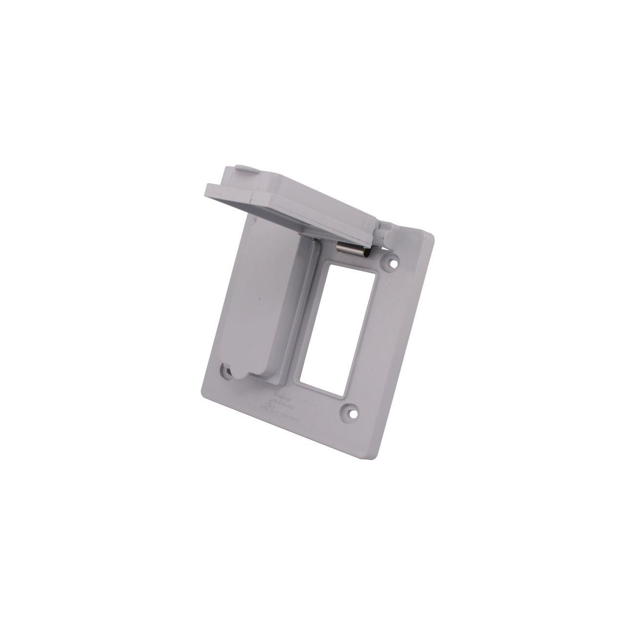 VSGG20-2 DECORA RECPT COVER 2-GANG WPF