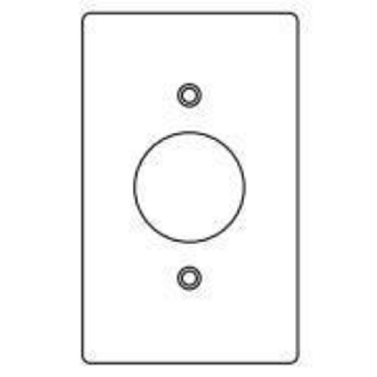 1FG PLATE 1 GANG HOLE 15/8 ALUM