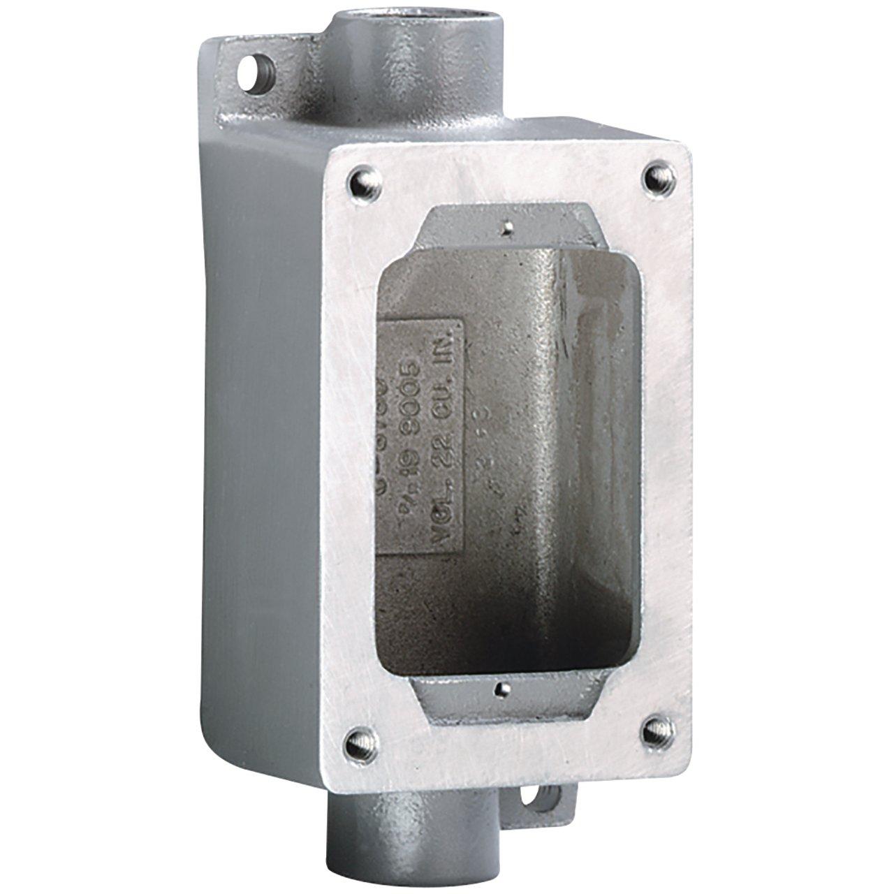 SWB5 SINGLE GANG BOX 2 ONLY 3/4IN.