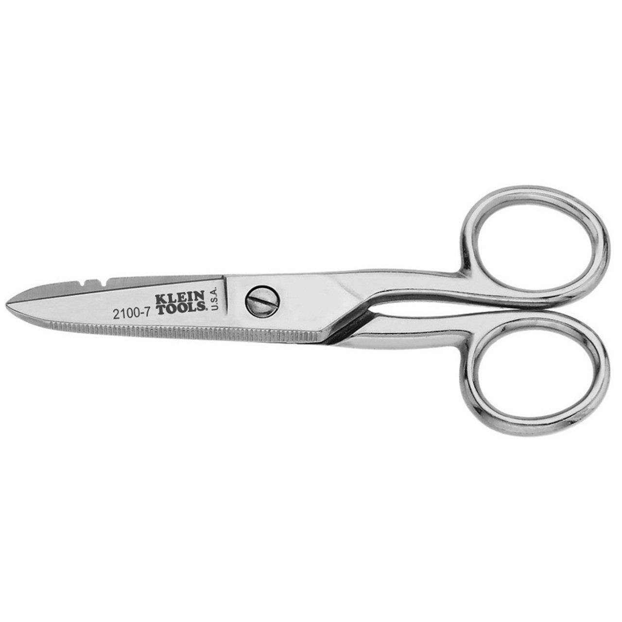 2100-7 ELECTRICIAN SCISSOR NICKEL PLATED