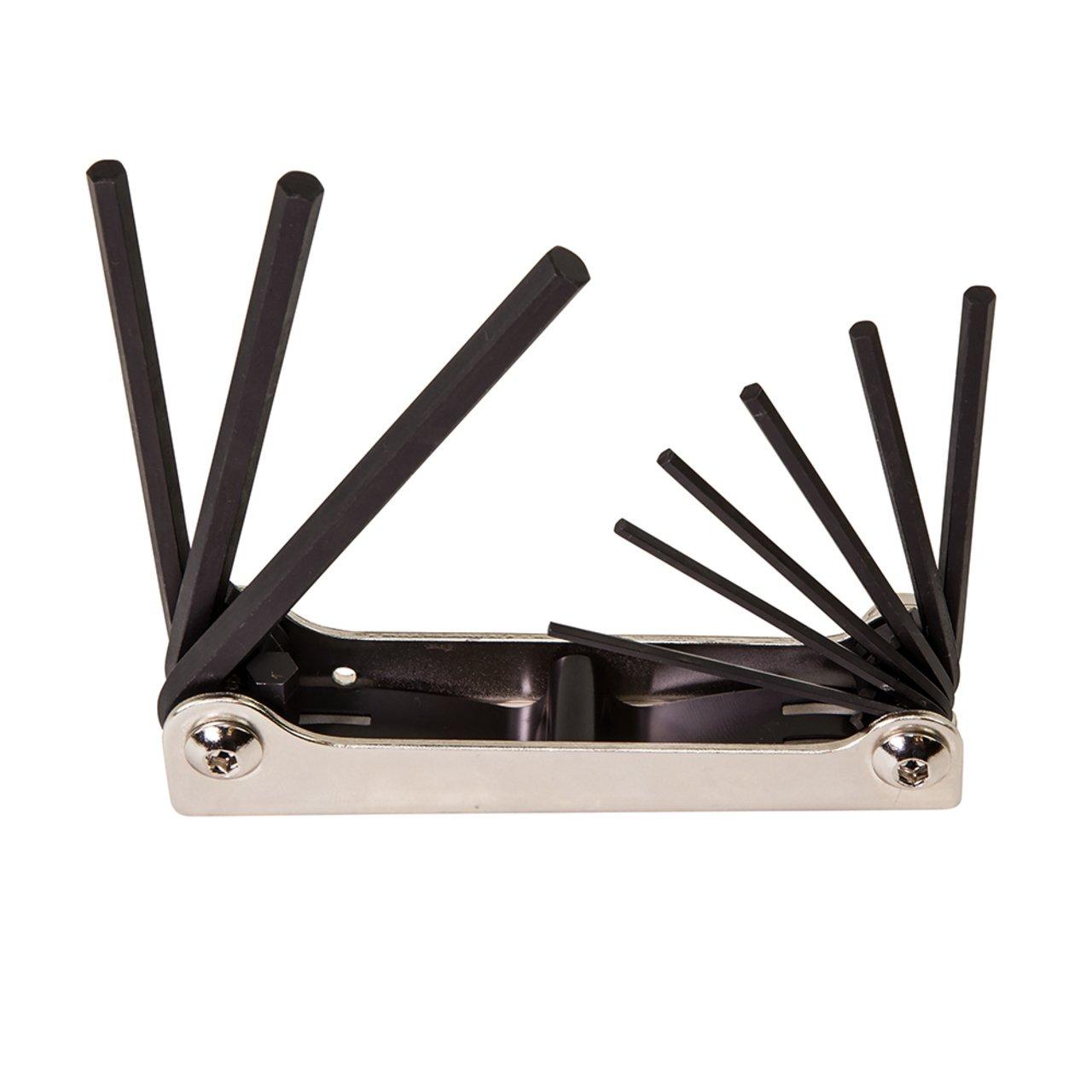 70591 FOLDING HEX KEY 9-KEY INCH SIZES