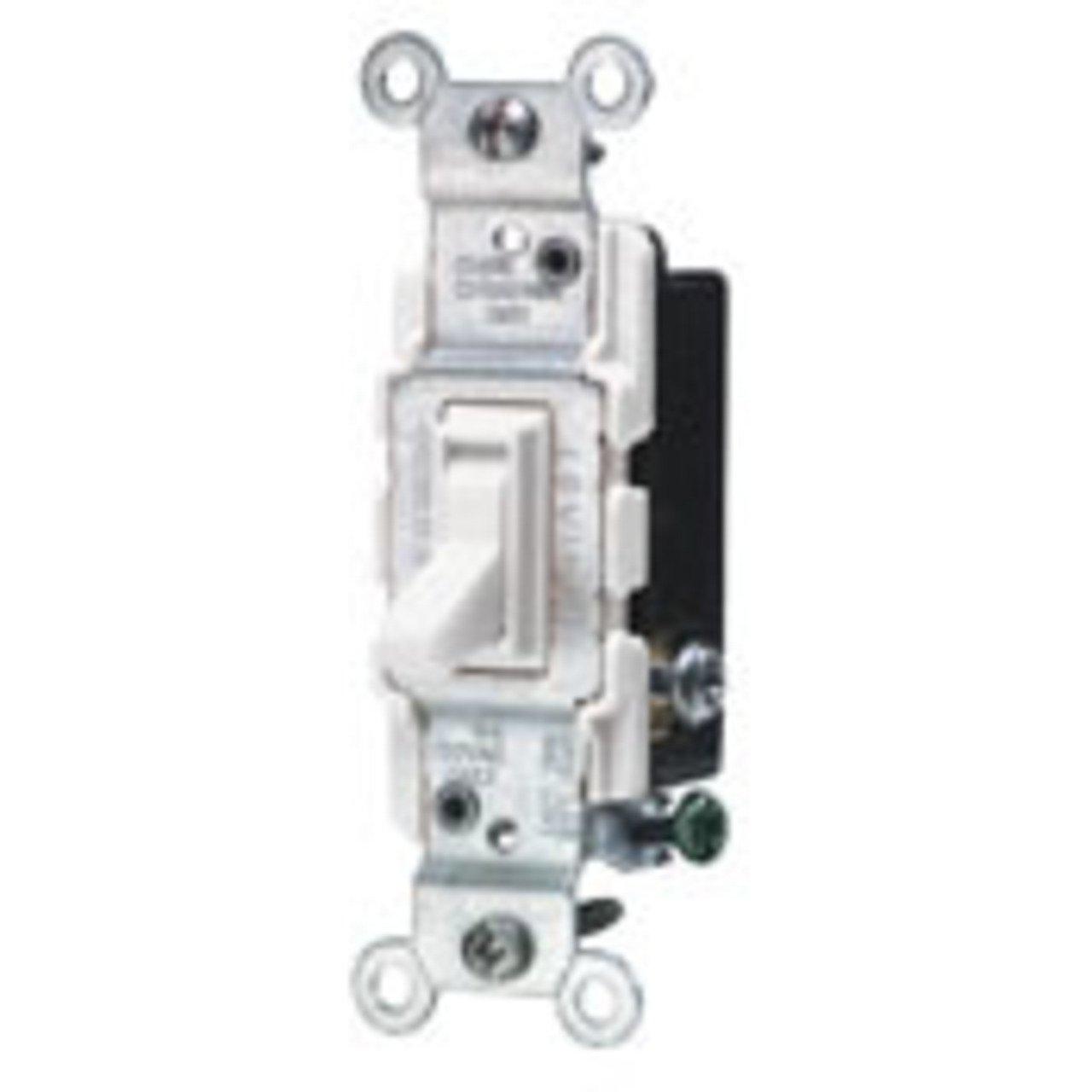 1453-2W CP WH SW TGL 3W GRND SCR 15A120V