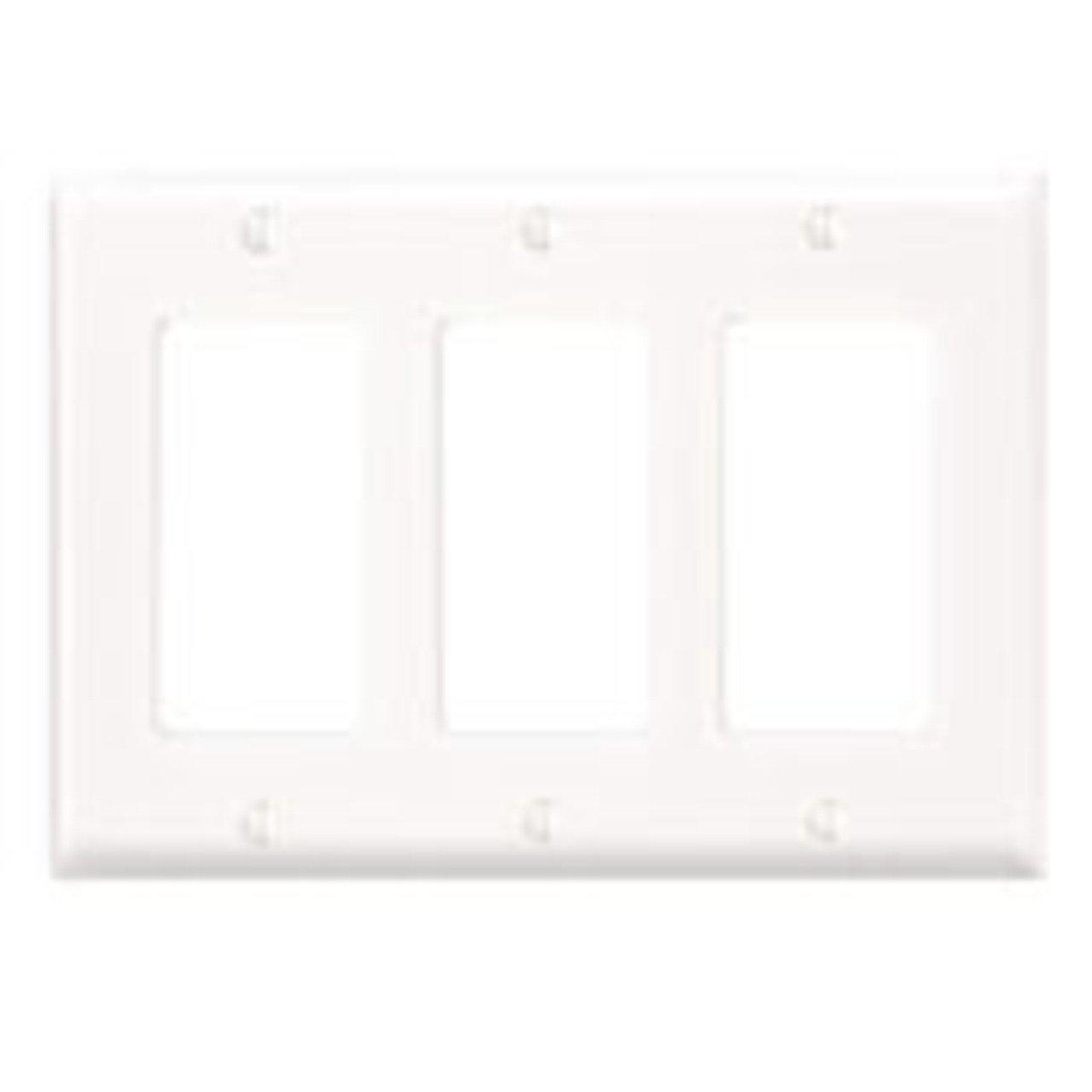 80411NW WALL PLATE WHT NYLON DECORA 3G