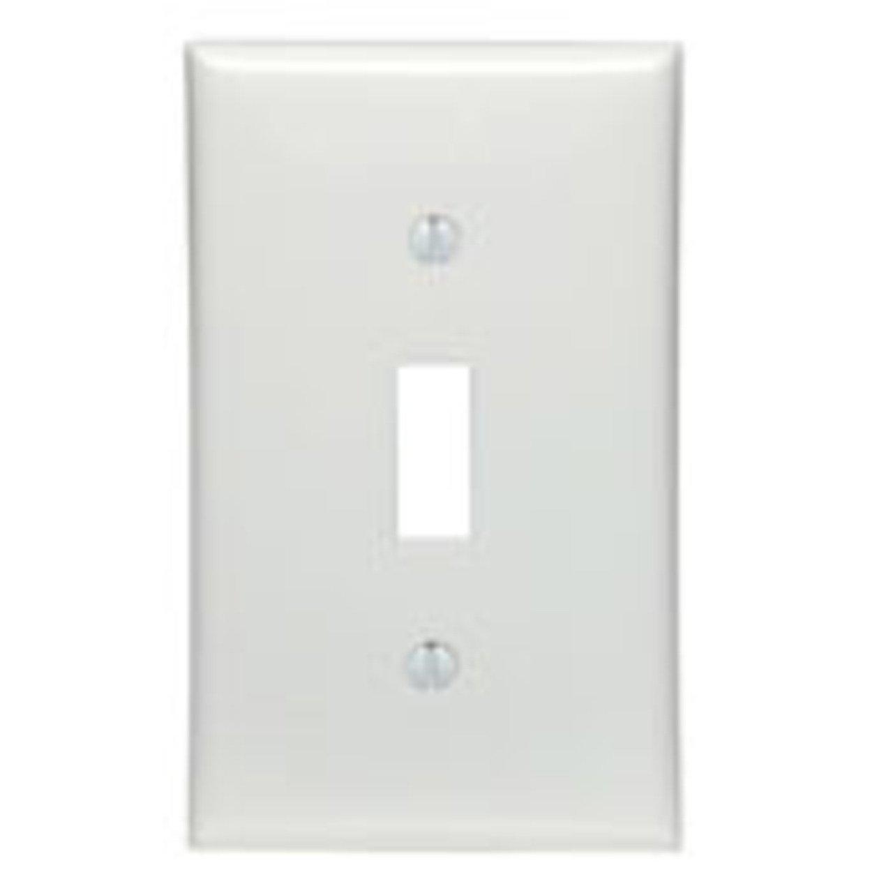 80701-W WH WP 1G TGL SW W/CAP SCR