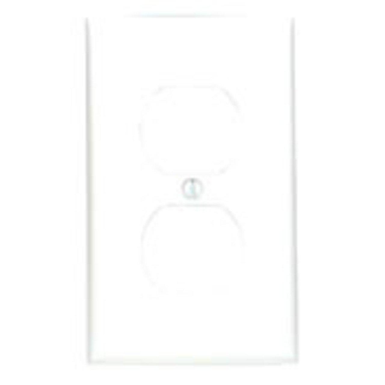 80703-W WH WP 1G DUP OUT W/CAP SCR