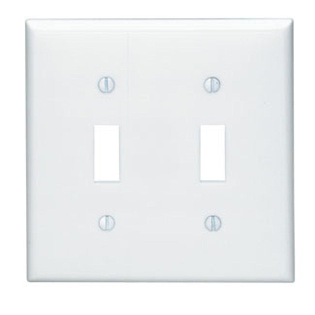 80709-W WH WP 2G TGL SW PLASTIC