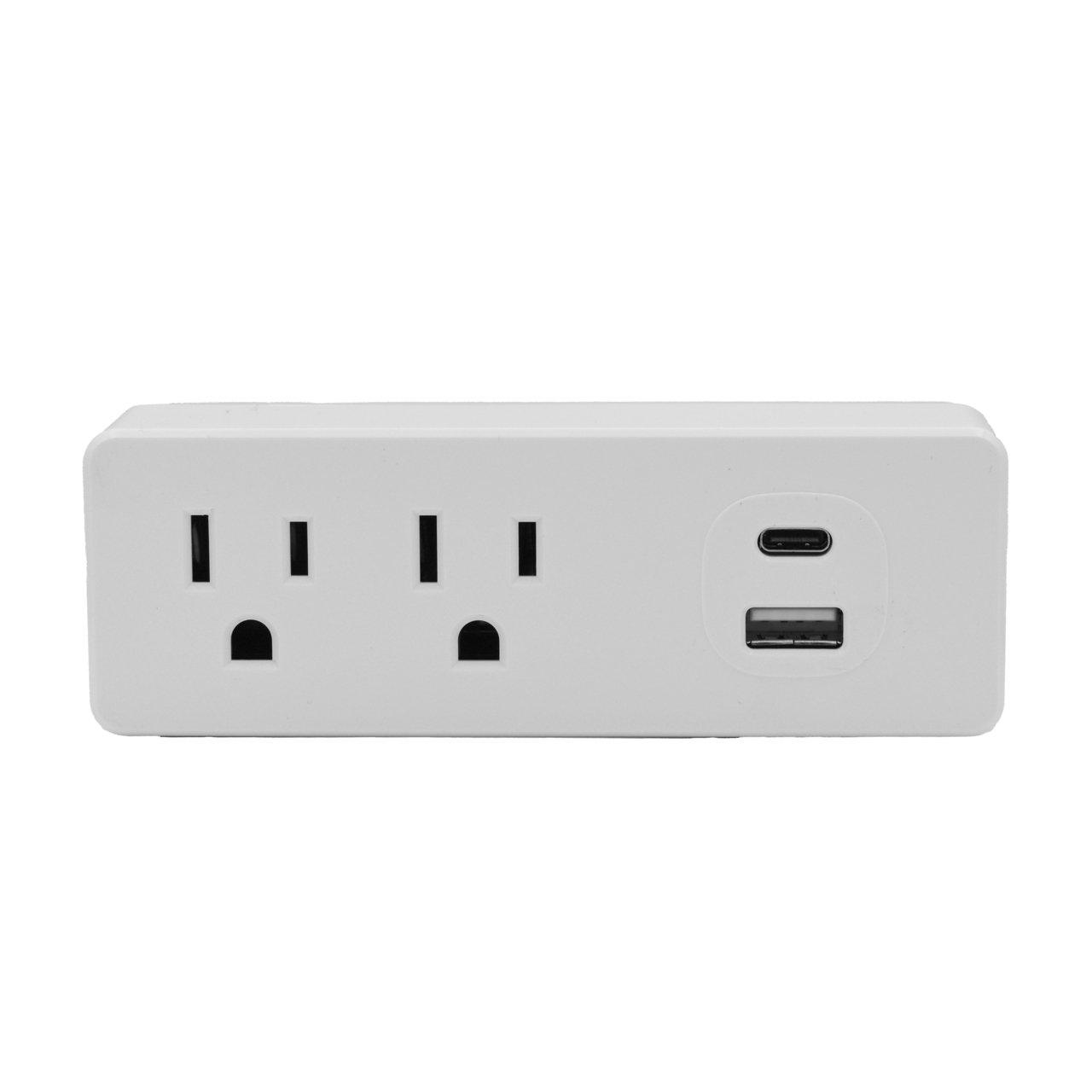 R02-25ACN-0BW 15A COMBO OUTLET USB AC