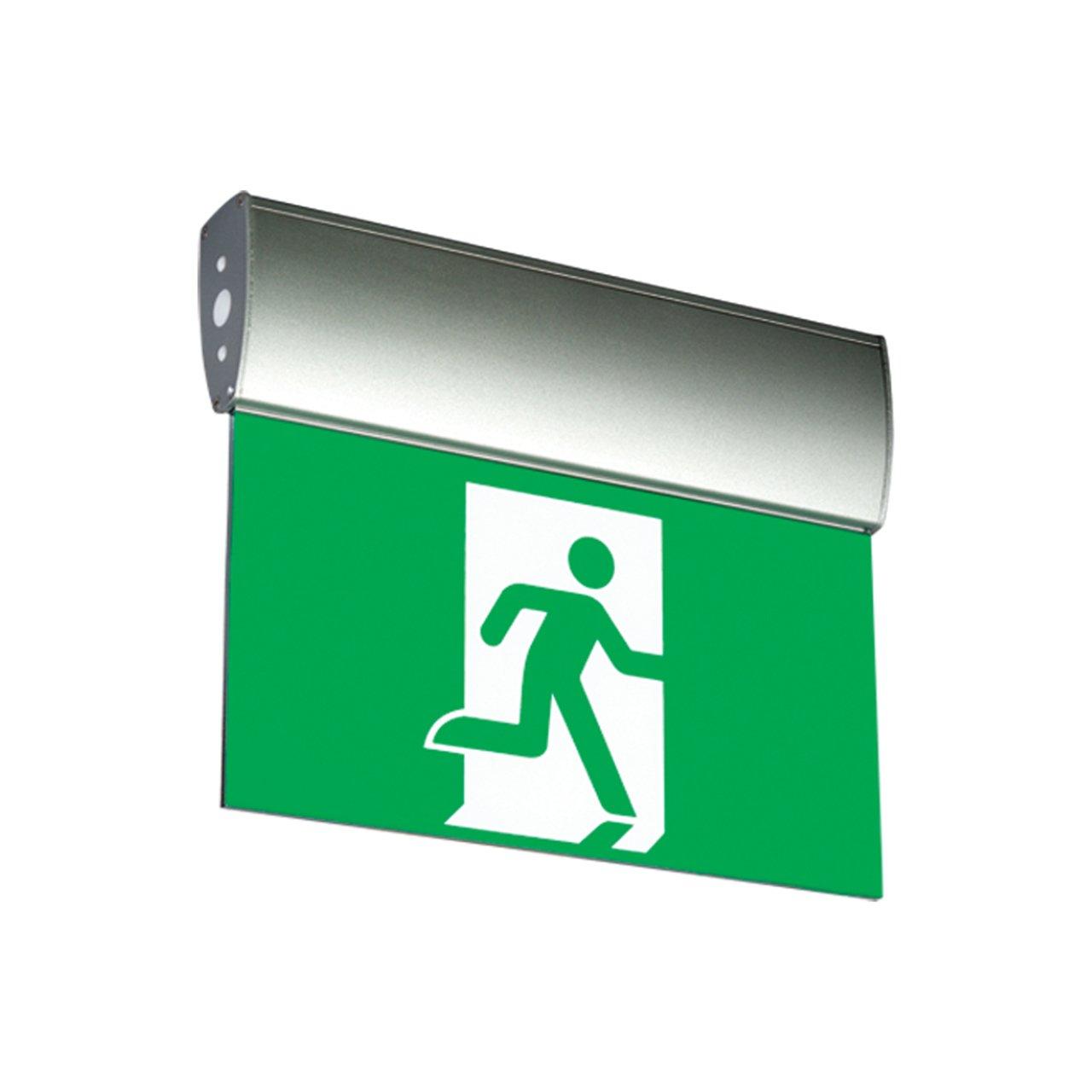 LAEAOWSP ALUM PICT EXIT SIGN TWO FACE