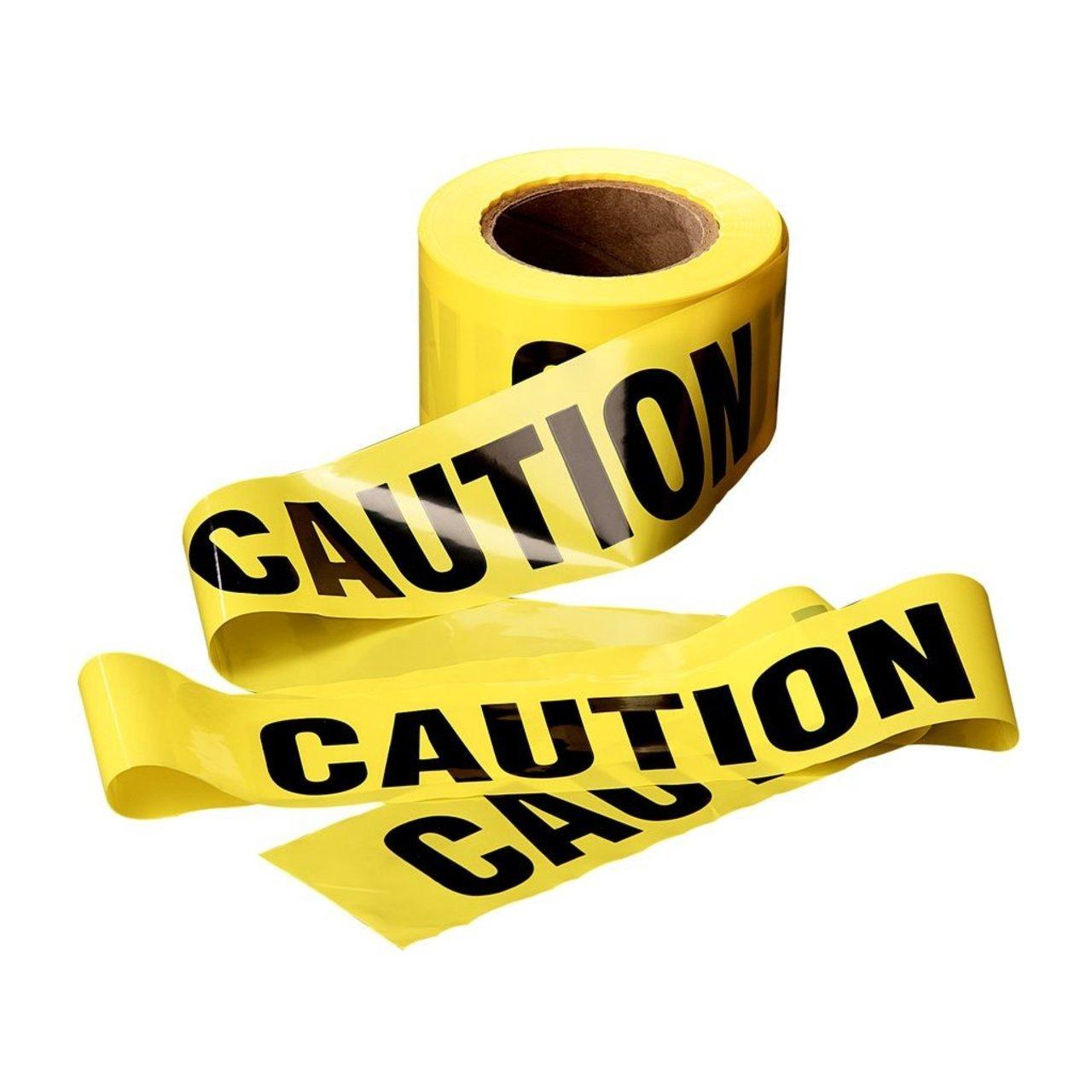 300 BARRICADE TAPE YEL 3"X1000' CAUTION