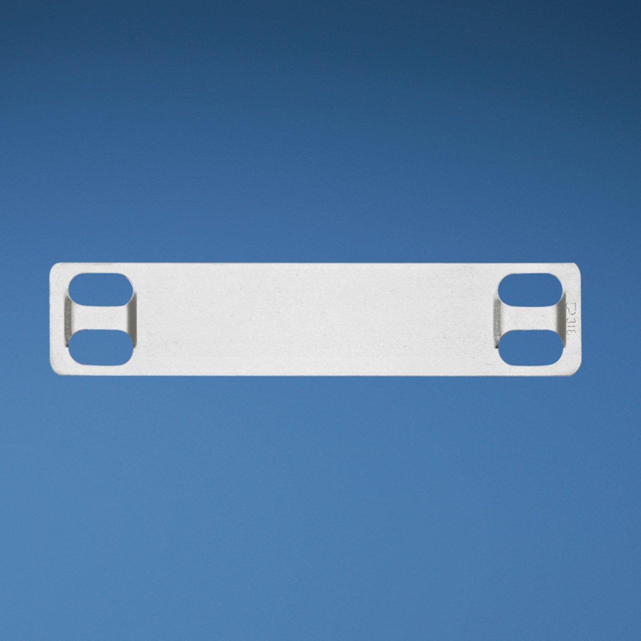 MMP350H-M MARKER PLATE 304 SS 4 HOLE