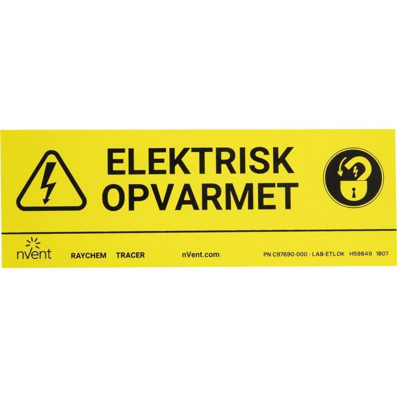 ETL-ENGLISH LABEL ELECTRIC TRACED