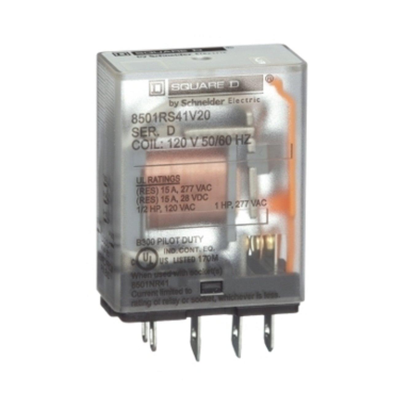 8501RS41V20 RELAY 1P 120V 50/60 HZ