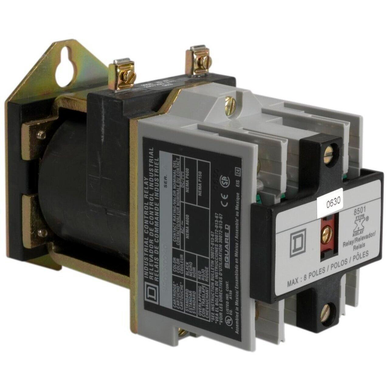 8501XDO20V53 RELAY 600VAC 10AMP NEMA +OP