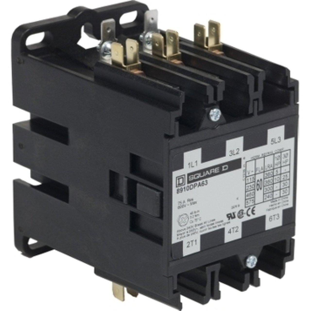 8910DPA63V09 3P 60A.CONT.208-240V COIL