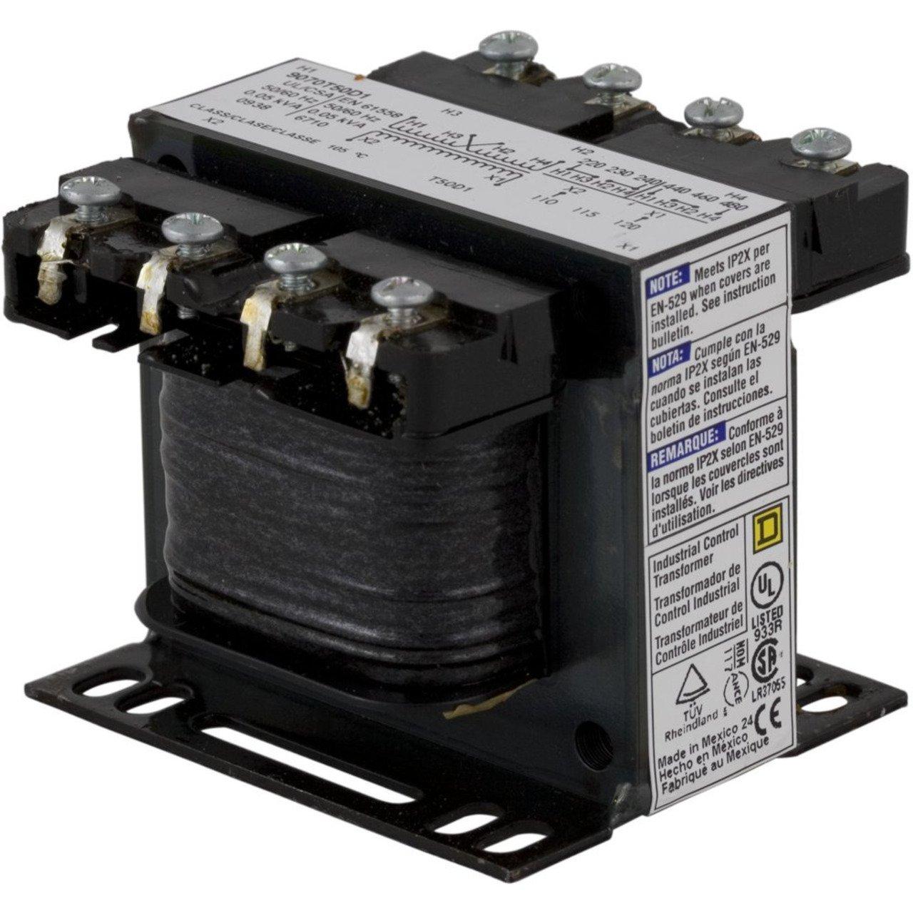9070T50D24 TRANSFORMER CONTROL 50VA 120V