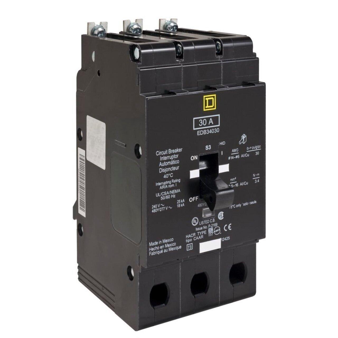 EGB34090 3P, 480V, 90A MCCB,