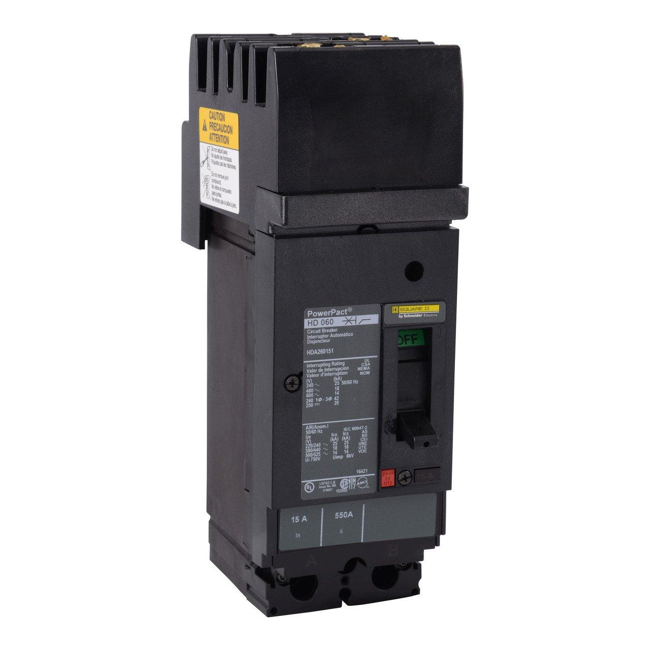 HDA261102 2P 600V 110A I-LINE MCCB