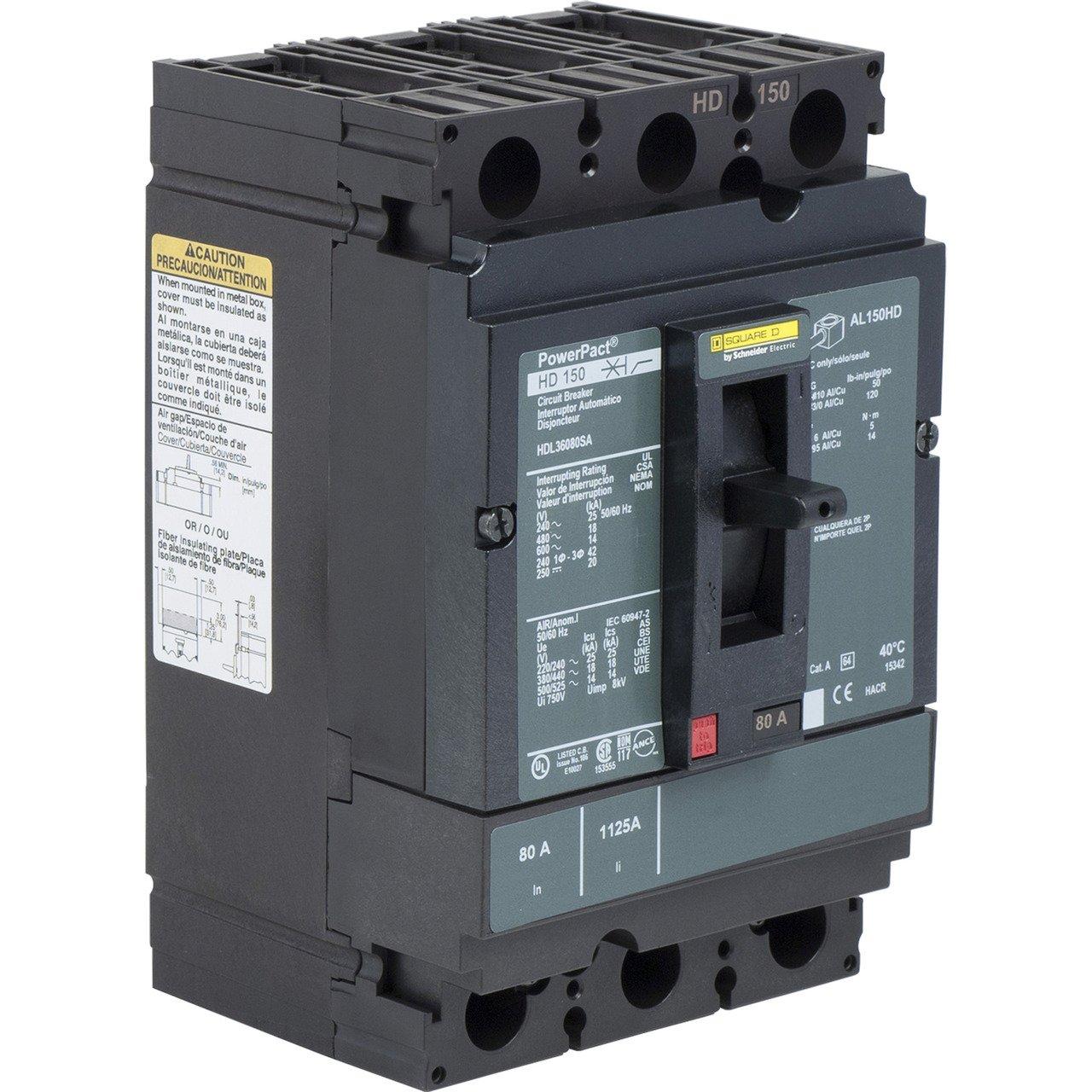 HDL36100U43X MOULDED CASE CIRCUIT BREAKE