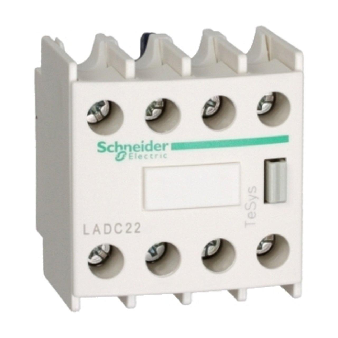 LADC22 AUX CONTACT BLK 2NO/2NC FOR LC1D