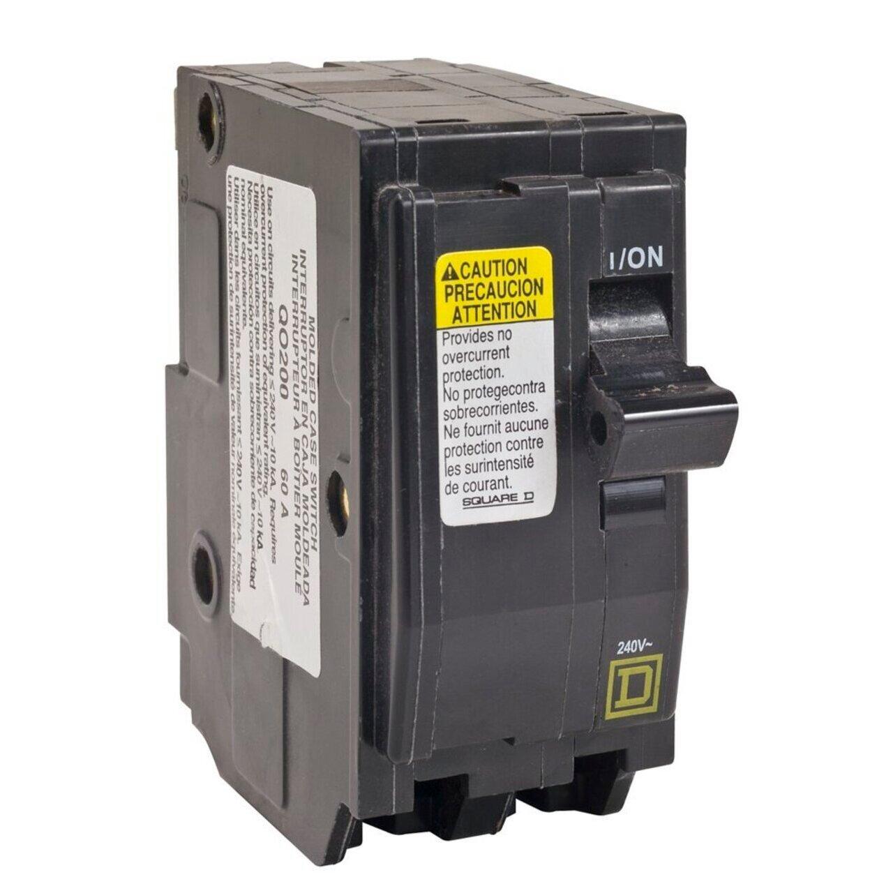 QO200 2P 240V 60A MOULDED CASE SWITCH