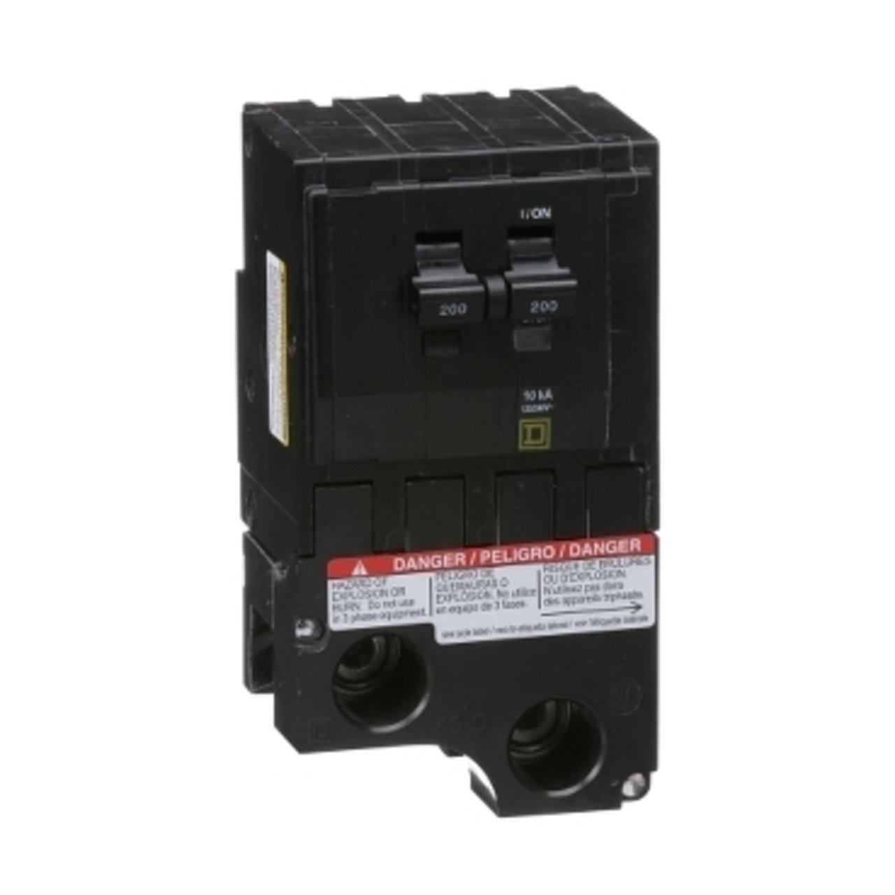 QO2200 2 POLE 200A PUSH ON BREAKER