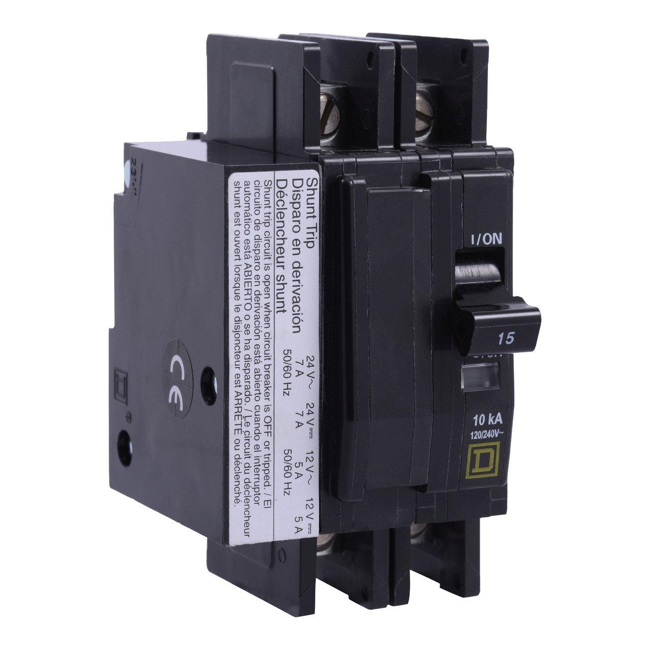 QOU2501021 2P 50A DIN RAIL MNT MCCB W SH