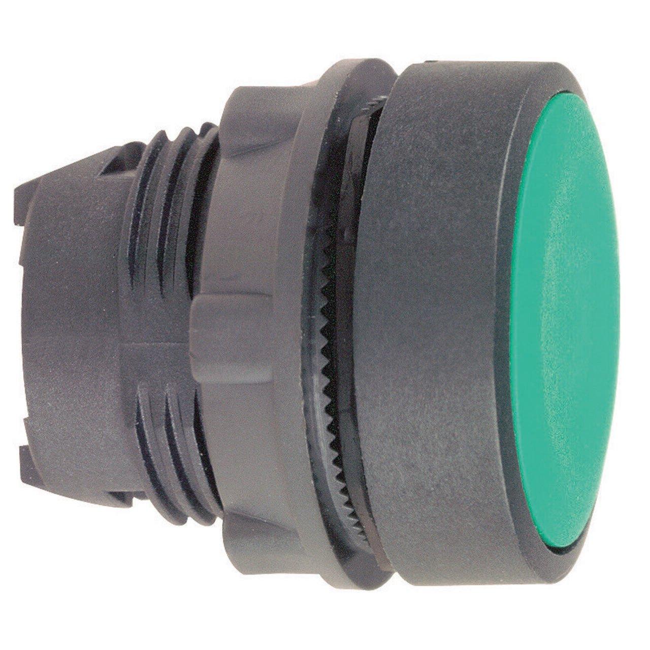 ZB5AA3 22MM  INSUL PB  HEAD GRN FLUSH