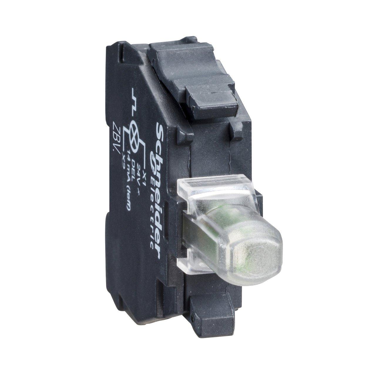 ZBVB8 YELLOW LED BLOCK SCREW 24V