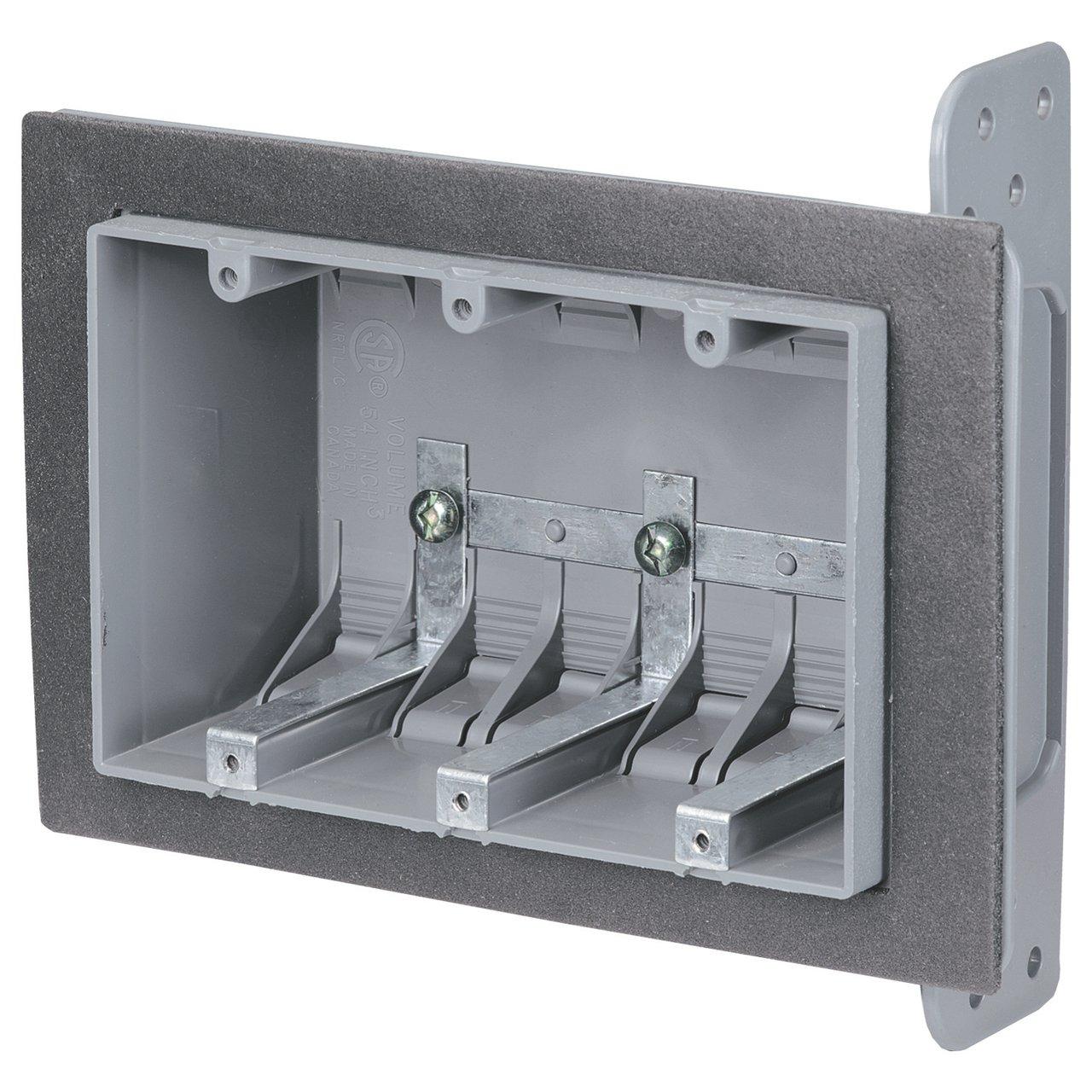 3FWSW THREE GANG PLASTIC BOX AIRTIGH