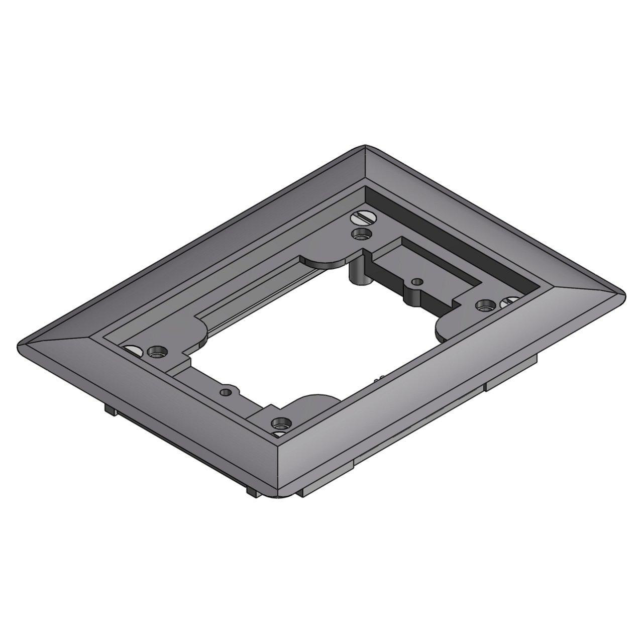 641PCACGRY FLOOR BOX CARPET FLANGE GR