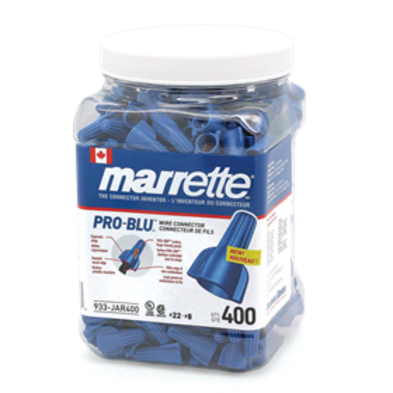 933-JAR400 WIRE CONN WINGED BLUE #22-#8