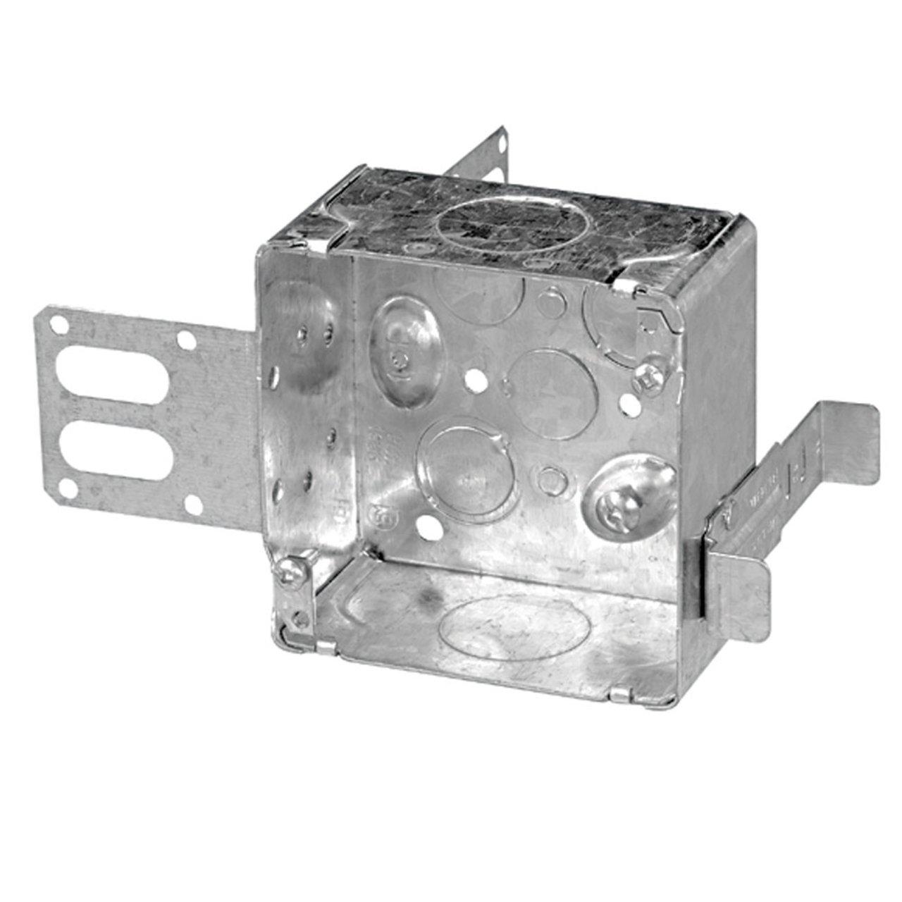 52171-1-SSX 4" SQ BOX 2-1/8" DEEP STEEL