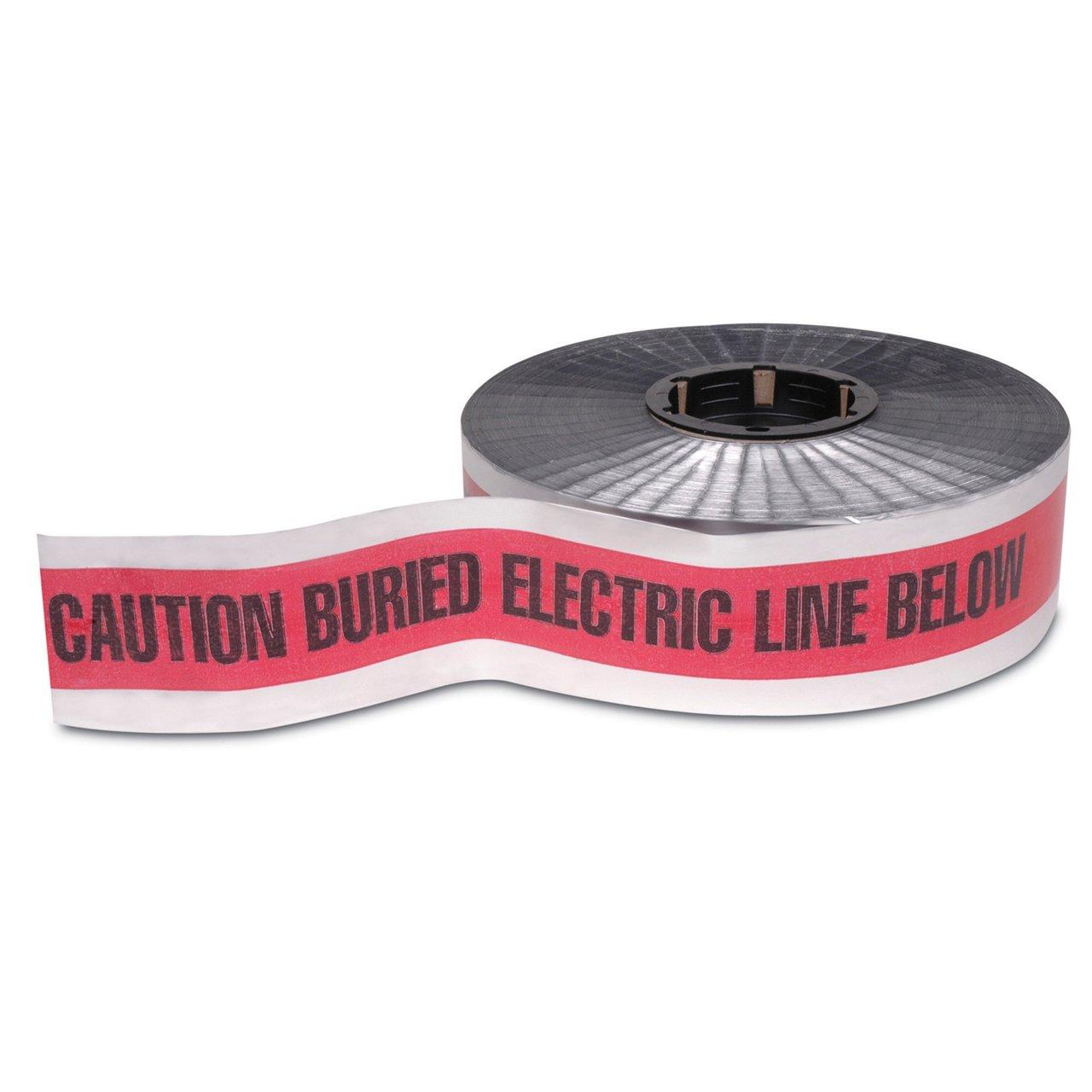 NAF0608 3"YELLOW BURIAL TAPE FOIL BACKED