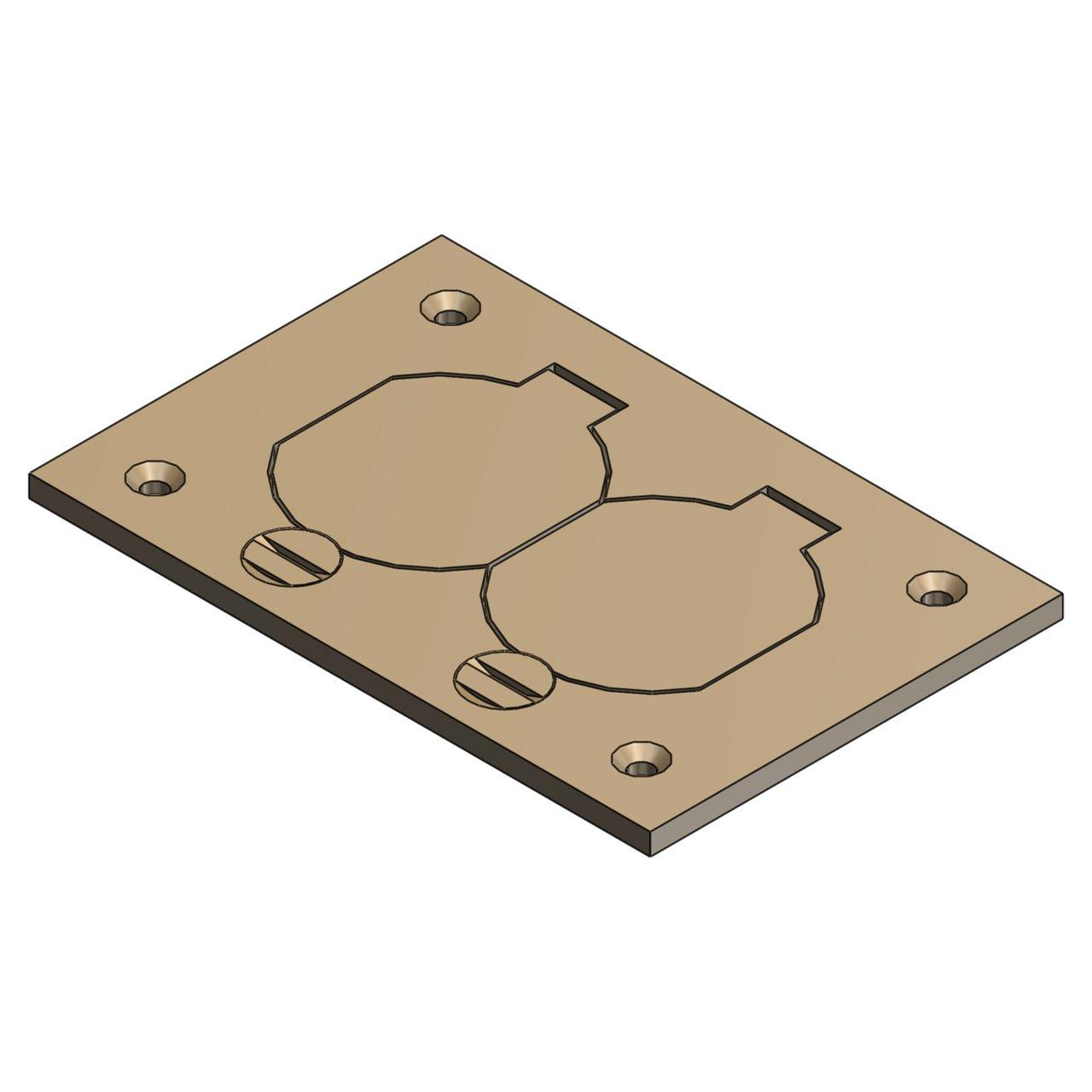 P64DS DUPLEX BRASS PLATE