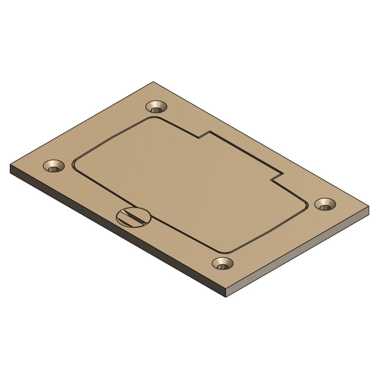 P64-GFCI BRASS GFCI COVER