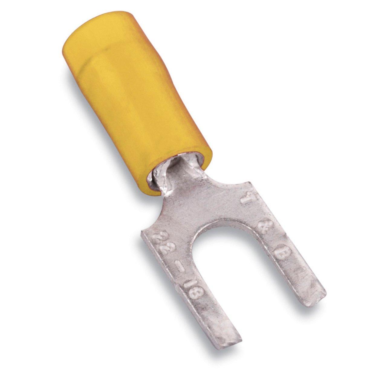 TV10-10F-XV FORK TERM 12-10 10 YELLOW